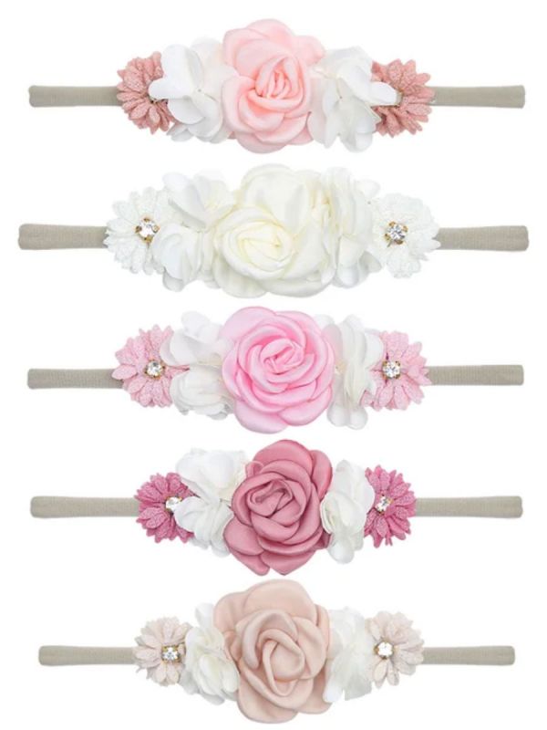 Children's elastic headbands, 5 pcs