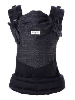 New adjustable Wompat ILO baby carrier, panel & sleep hood are made from Vanamo woven wrap, for the shoulder straps and waist belt choose comfortable black cotton or soft corduroy. Wompat ILO baby carrier can be used with a newborn and the carrier is adjusted bigger as the baby grows.