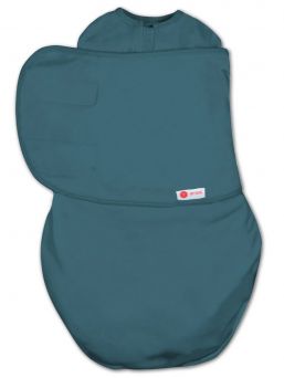 Embe swaddle Spruce. The intelligent Embé zipper and swaddle design help to use the swaddle correctly. It prevents over-tightening of the pelvic area, which can cause hip dysplasia over a longer period of time.