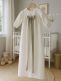Linen christening dress – Timeless and handmade christening dress for baby