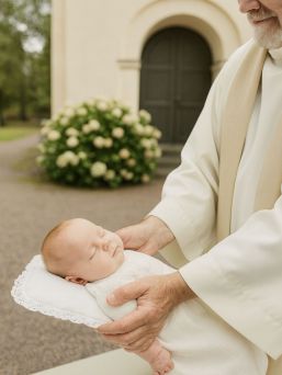 Christening Pillow - cotton