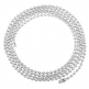 Silver plated necklace Big Beads 100cm