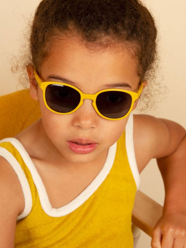 Ki ET LA Little Kids - sunglasses for kid 2-4 year, mustard