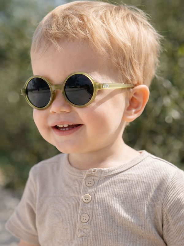 Ki ET LA Woam - sunglasses for baby 2-4 years, olive