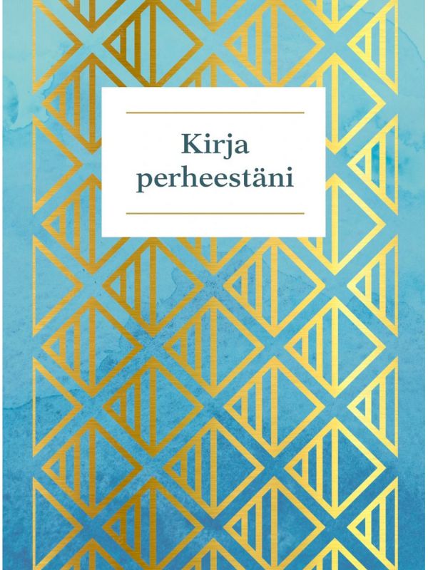 Kirja perheestäni - my family's story. Record your own family story yourself or with loved ones.