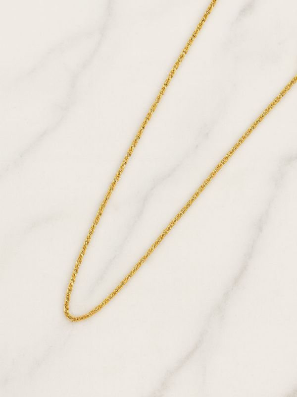 Gold plated necklace Rings 100cm
