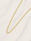 Gold plated necklace Rings 100cm