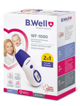 B.WELL Thermometer WF-1000 IR ear/forehead - 1 second measurement