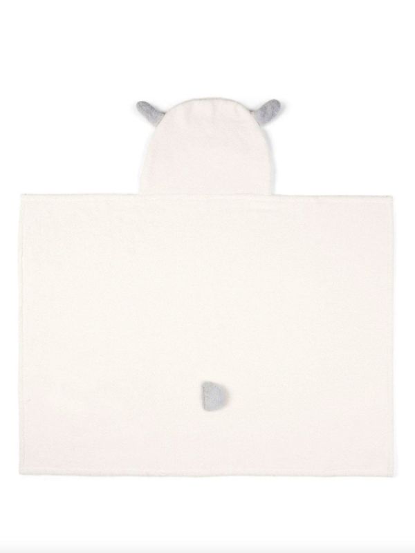 Mamas&Papas - baby's hooded towel - Sheep. Lightcolored, large and soft bath towel for the baby.