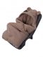 Warm teddy ear boucle car seat blanket – brown