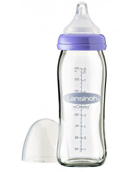 Lansinoh - Glass Baby bottle 240ml, 3m+