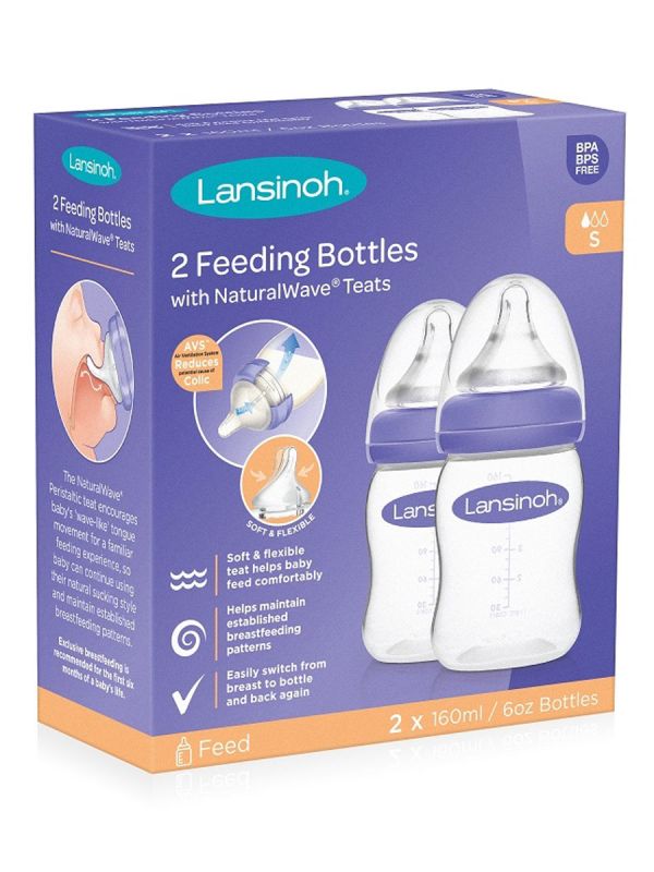 Lansinoh Baby bottle 160ml 2-PACK   - Raskauskeiju