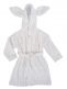 Bath robe 1-2y, rabbit white