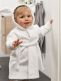 Bath robe 1-2y, rabbit white