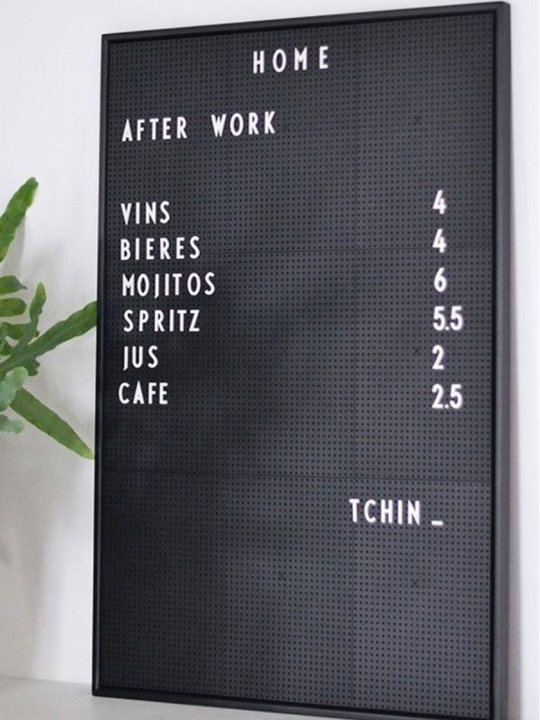 Letter Board A4 - write your motto, menu, price list or your favorite words on the stylish Letter Board.