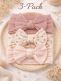 Wide bow headband for baby 3-pack, roses