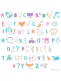 Lightbox – letterset (kids pastel)