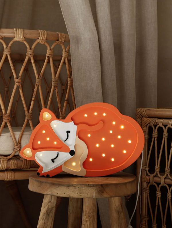 Little Lights Night Light, Fox Wild Orange