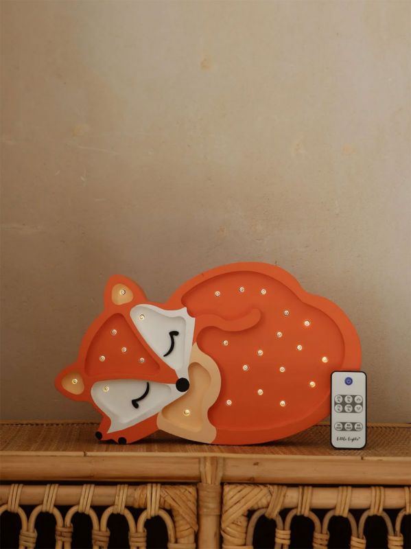 Little Lights Night Light, Fox Wild Orange