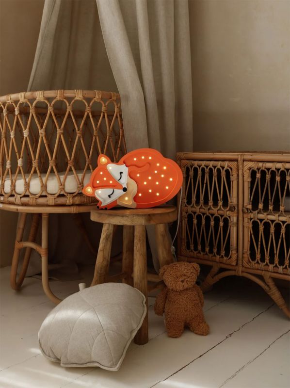 Little Lights Night Light, Fox Wild Orange