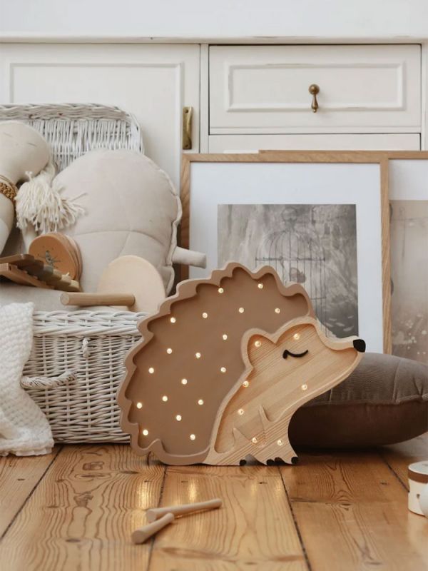 Little Lights Night light, Hedgehog Autumn Brown