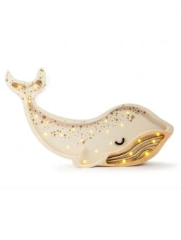 Little Lights Night light, Whale Albino White