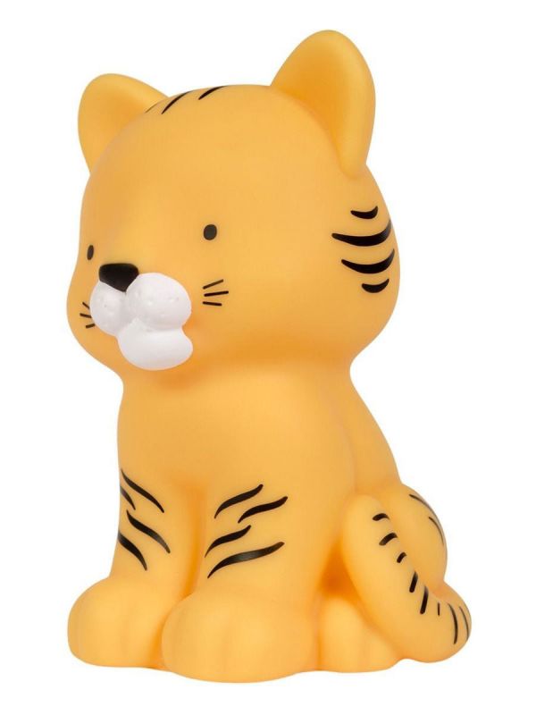 A LITTLE LOVELY COMPANY  This little tiger is oh so lovely and is right at home on your little one’s nightstand. The light glows softly and helps your little one fall asleep.