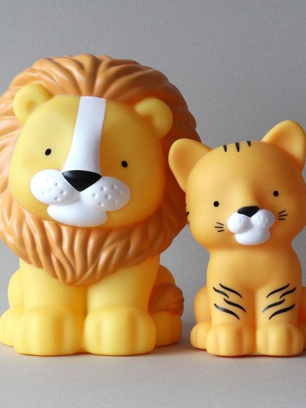 A LITTLE LOVELY COMPANY  This little tiger is oh so lovely and is right at home on your little one’s nightstand. The light glows softly and helps your little one fall asleep.