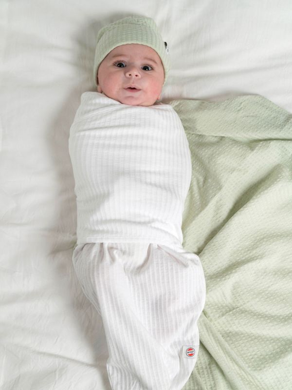 Lodger - Sleepsack swaddle 0.3TOG, white