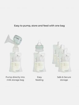 Store, freeze and protect breast milk with pre-sterilized Lola & Lykke milk storage bags.