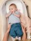 Organic Cotton Muslin Cloths 3-Pack, flower pink | DOOMOO