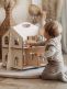 Natural wooden dollhouse