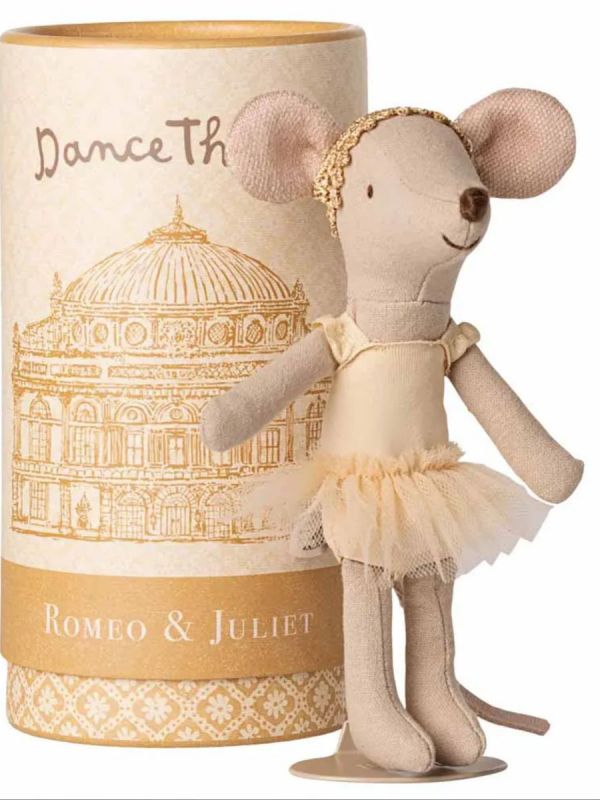 Maileg Big Sister Ballerina Dancer – Ballet Mouse in Romeo & Juliet packaging
