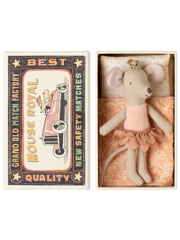 Maileg mouse in a box - princess with tutu and crown