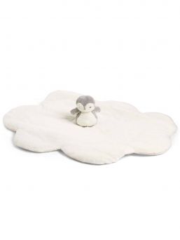 Mamas & Papas Wish Upon a Cloud lightcolor playmat. Contains a lovely soft penguin. A super-soft and comfortable playmat for baby carpet activates the baby's senses and gives a lot of fun and shimmer to the baby. The baby can grab and pull toys, all toys are safe.