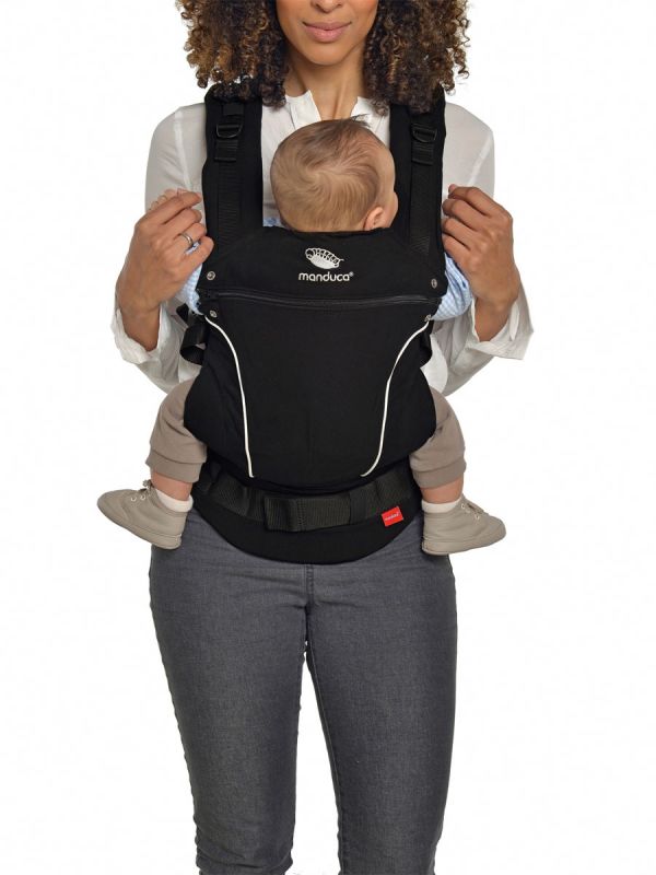 Manduca First PureCotton Baby Carrier - Night Black