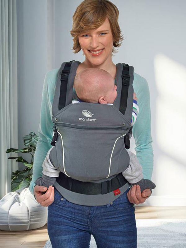 Manduca First PureCotton Baby Carrier - Dark Grey