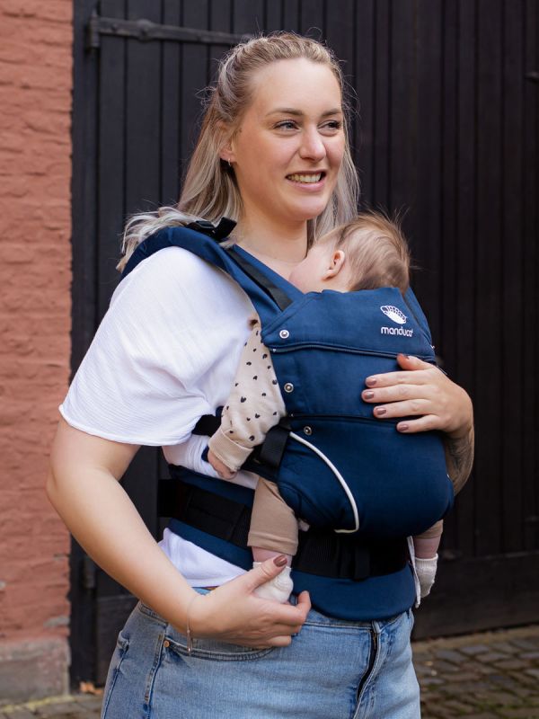 Manduca First PureCotton Baby Carrier - Navy