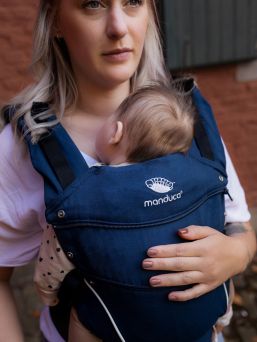 Manduca First Baby Carrier - Navy blue