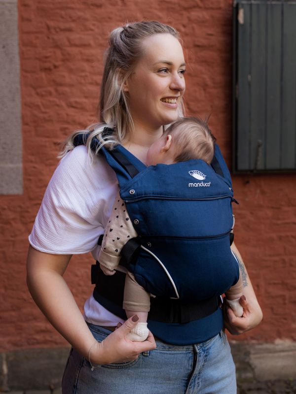 Manduca First PureCotton Baby Carrier - Navy