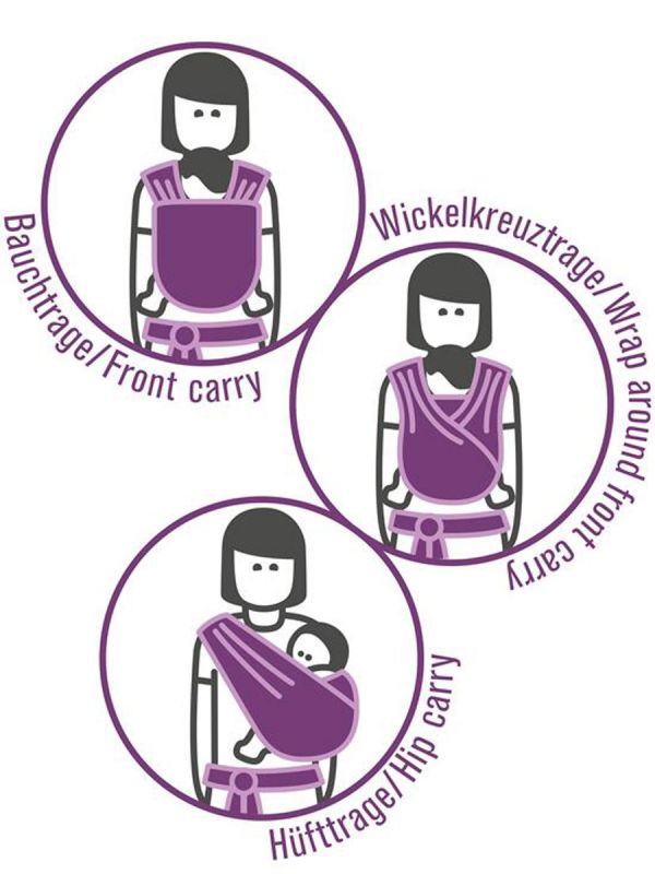 Manduca - SLING wrap - PepitaNavy