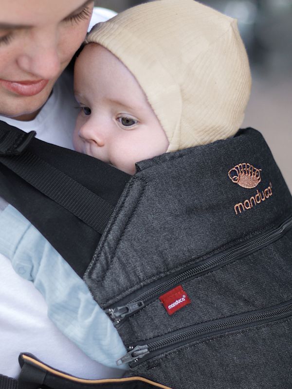 Manduca - XT all-in-one carrier, denimblack-toffee