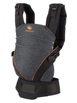 Manduca - XT all-in-one carrier, denimblack-toffee