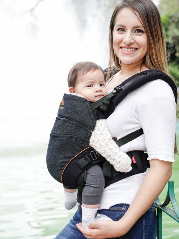 Manduca - XT all-in-one carrier, denimblack-toffee