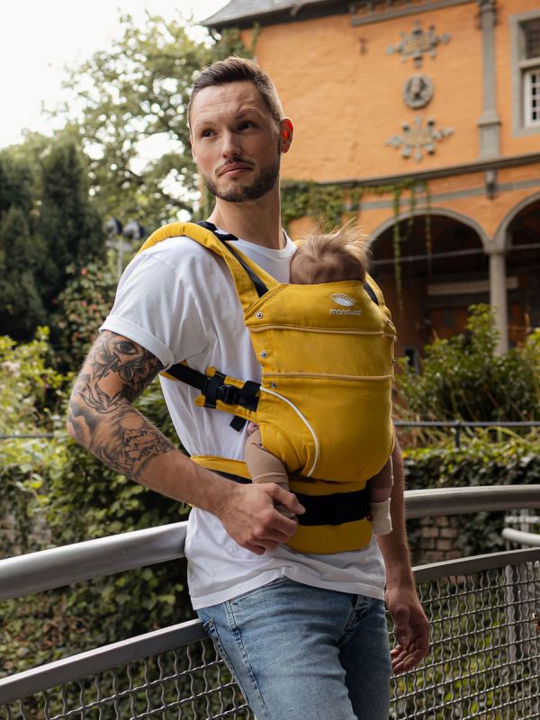 Manduca First PureCotton Baby Carrier - Gold