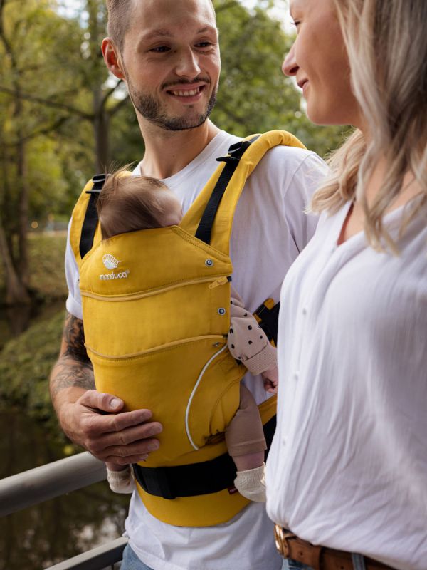 Manduca First PureCotton Baby Carrier - Gold