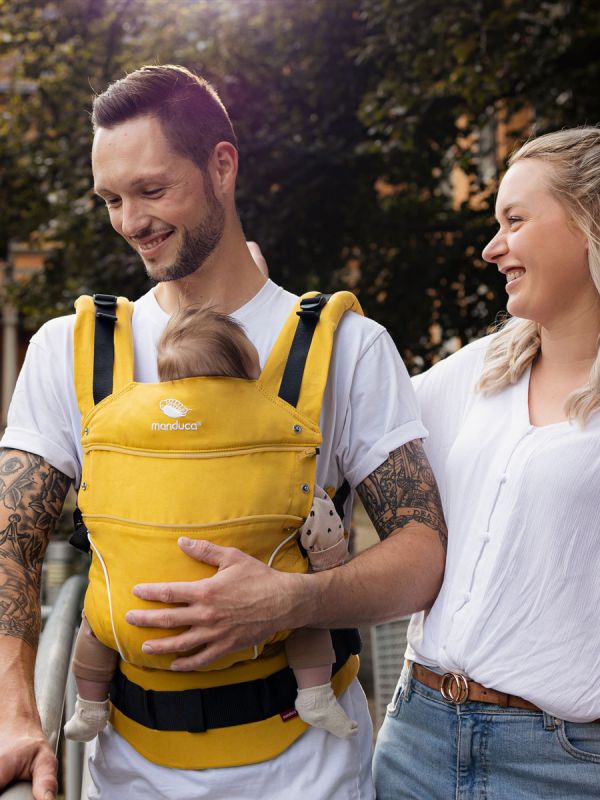 Manduca First PureCotton Baby Carrier - Gold