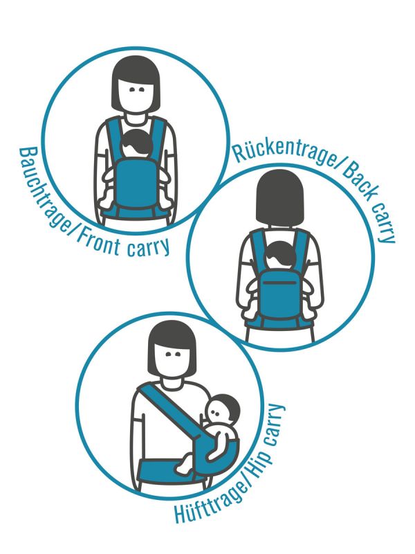 Manduca First PureCotton Baby Carrier - Dark Grey