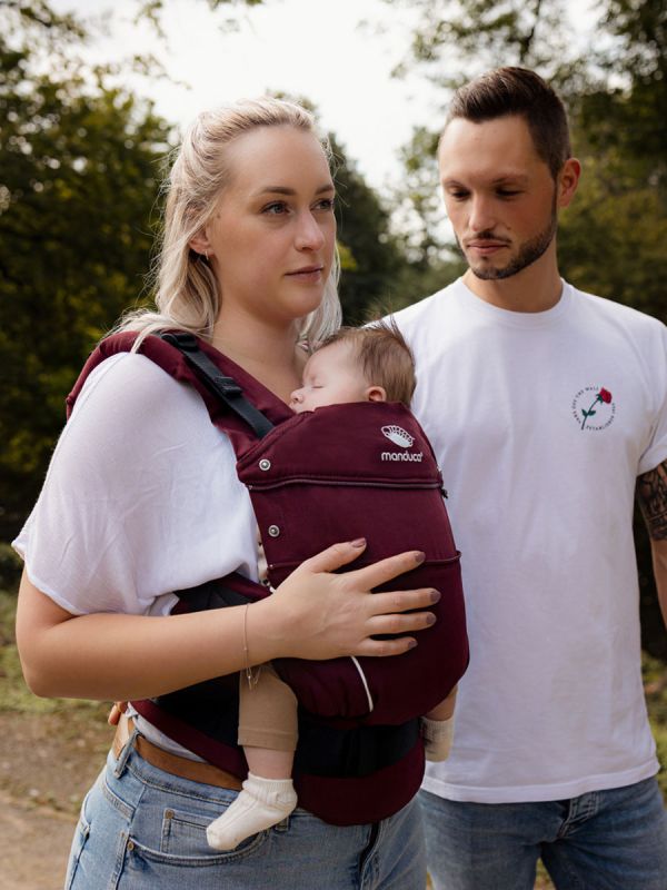 Manduca First PureCotton Baby Carrier - Berry