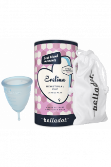A new generation in period protection, the Belladot Evelina is an ultra-soft, reusable menstrual cup made of medical-grade silicone. You can wear Belladot Evelina with complete confidence when sleeping, working out, swimming or travelling.